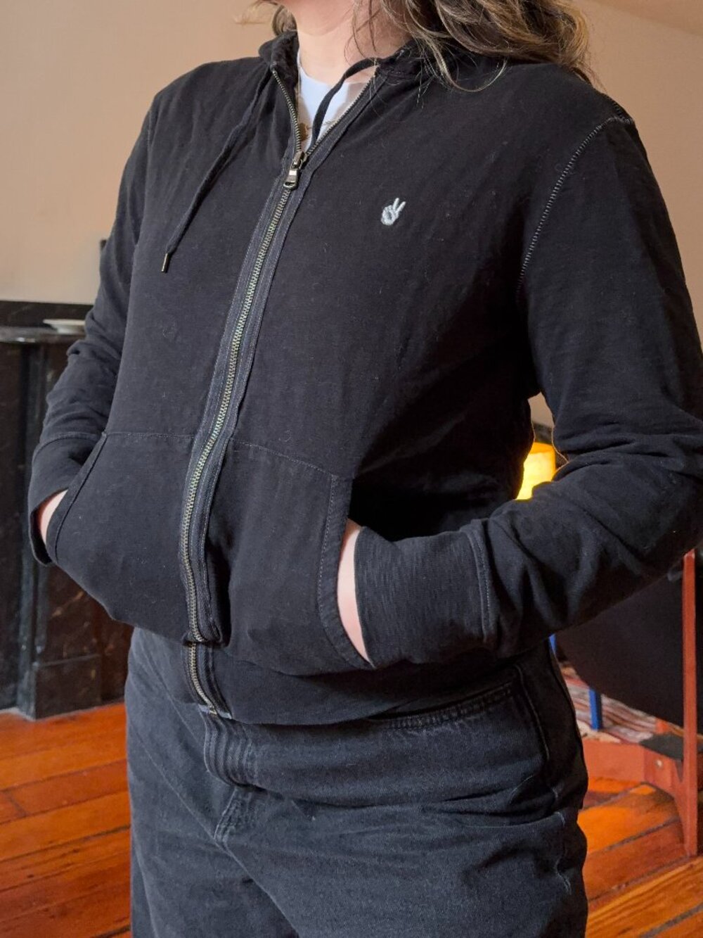 John Varvatos Peace Sign Zip Hoodie - Picture 3 of 6